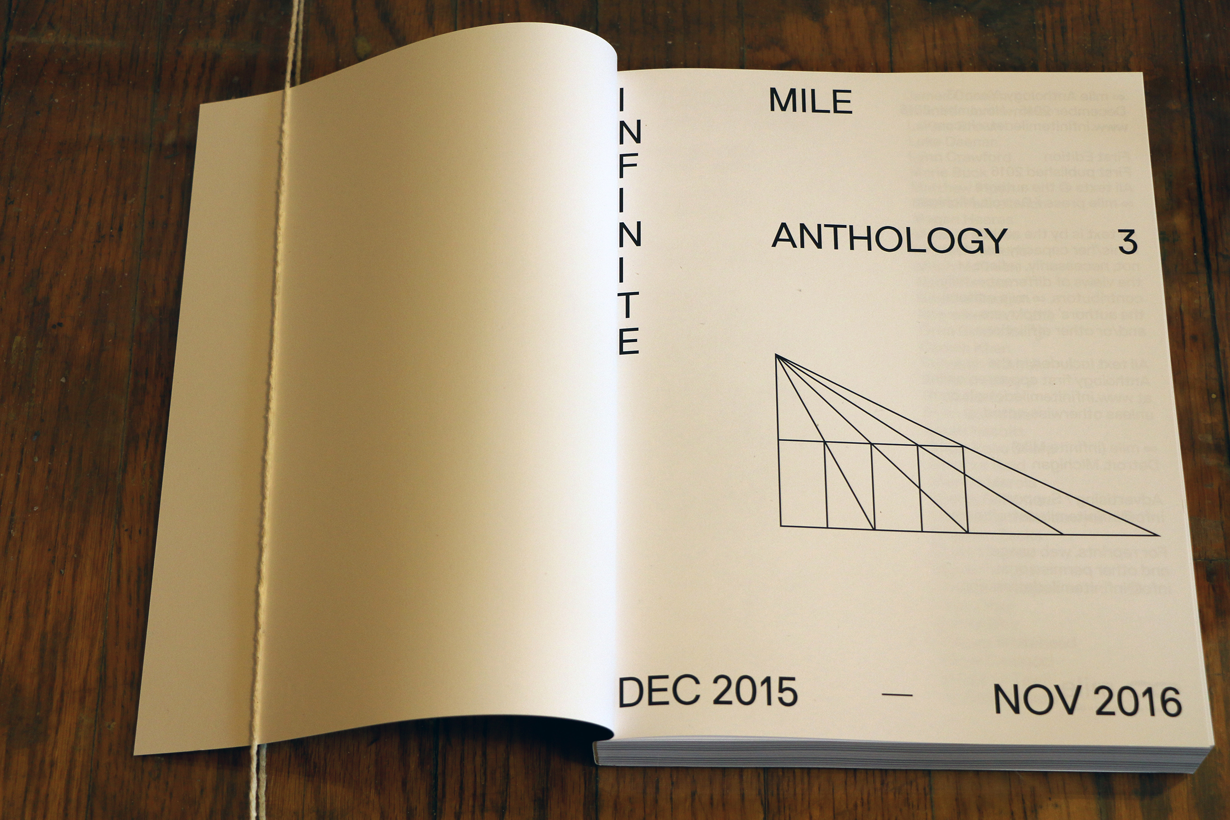 ∞ mile year 3 anthology: December 2015 - November 2016 - image 2